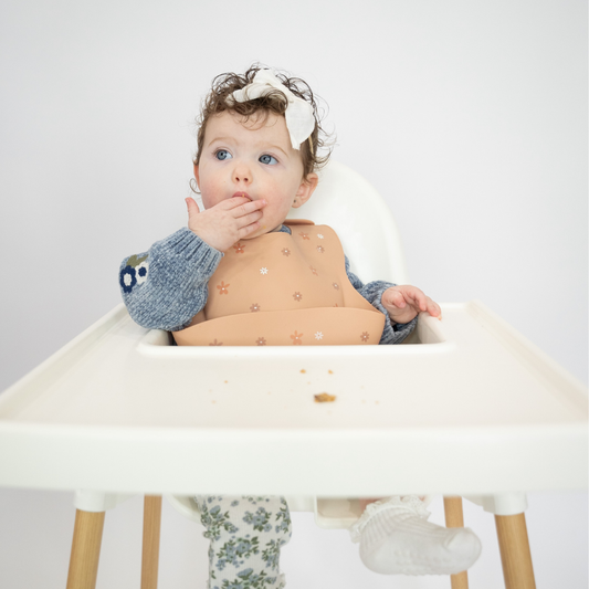 Daisy Silicone Baby Bib