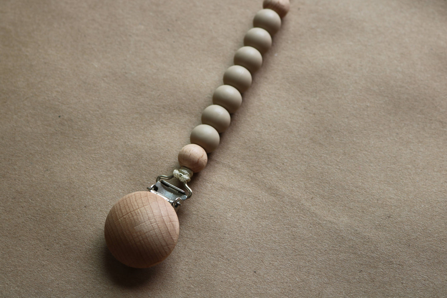 Natural Beech & Silicone Essential Clip